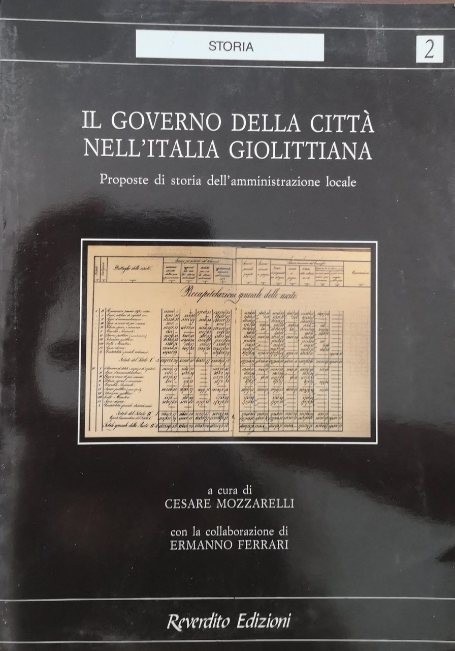 IL GOVERNO DELLA CITTÀ NELL'ITALIA GIOLITTIANA : PROPOSTE DI STORIA …