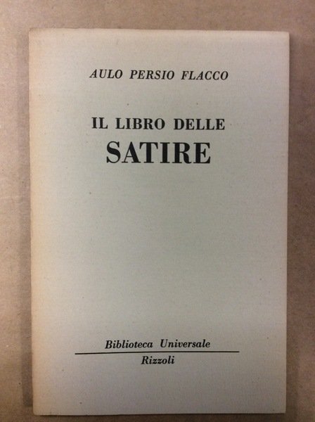 IL LIBRO DELLE SATIRE.