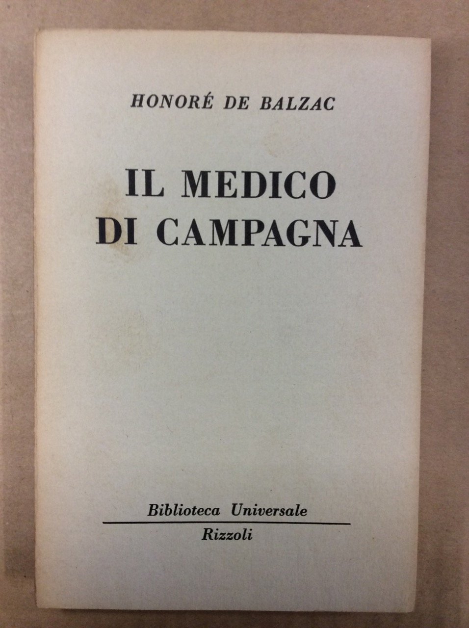 IL MEDICO DI CAMPAGNA.