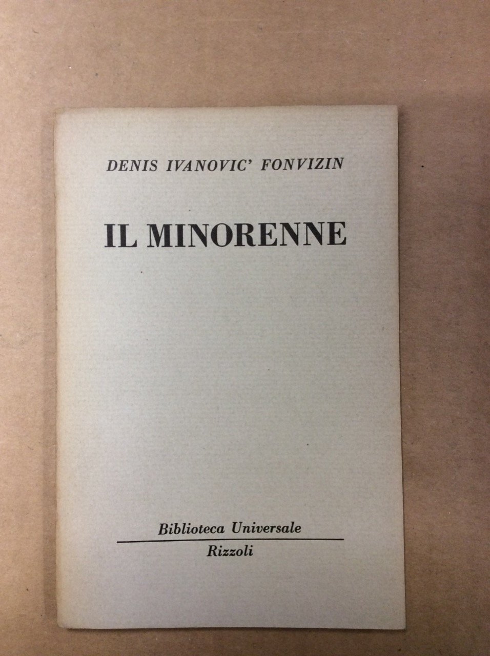 IL MINORENNE.