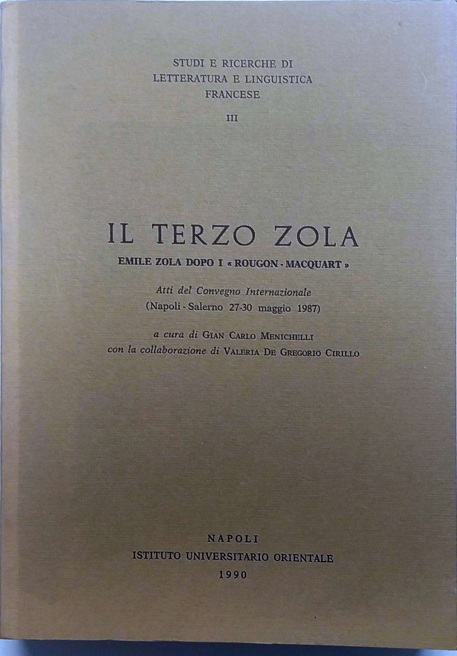 IL TERZO ZOLA : EMILE ZOLA DOPO I ROUGON-MACQUART : … | Immagine principale