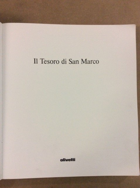 IL TESORO DI SAN MARCO.