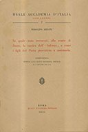 IN QUALE STATO TROVAVASI, ALLA MORTE DI DANTE, LA CANTICA …