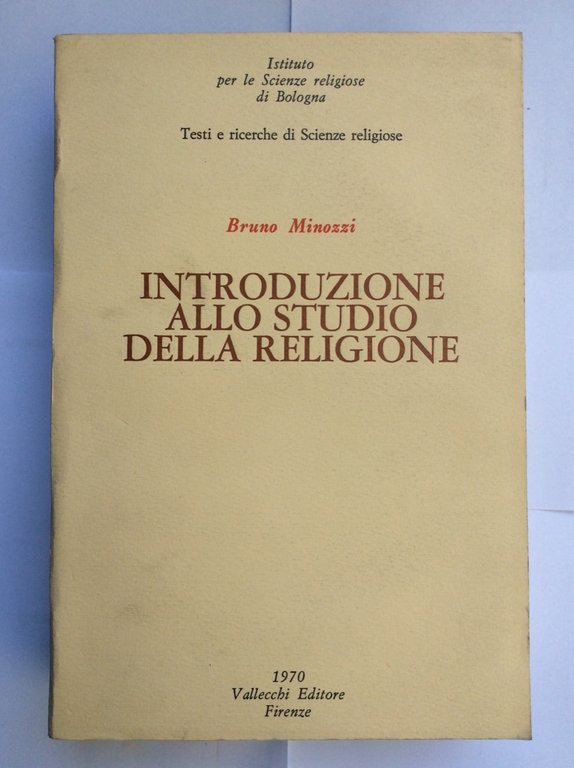 INTRODUZIONE ALLO STUDIO DELLA RELIGIONE.