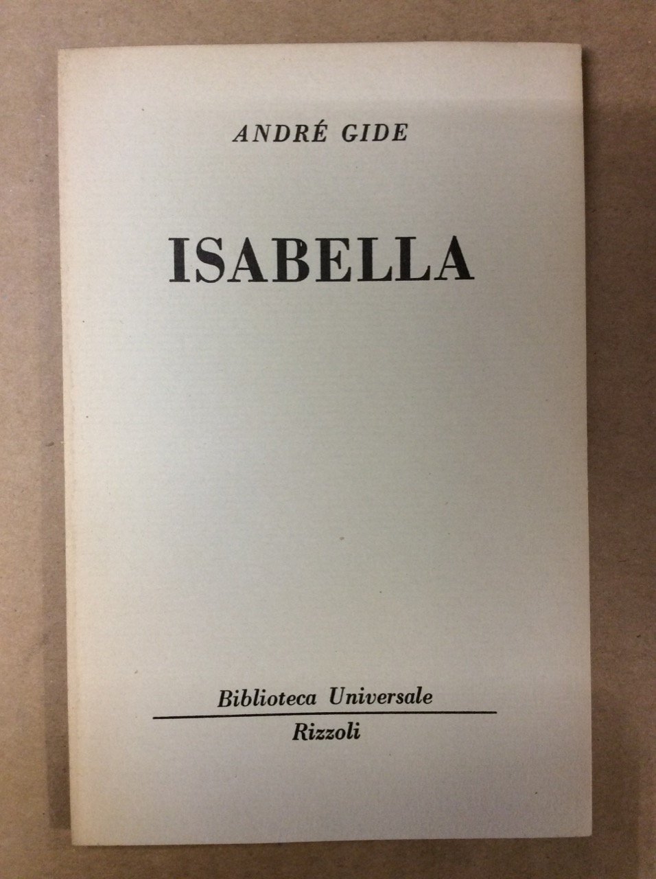 ISABELLA: RACCONTO.