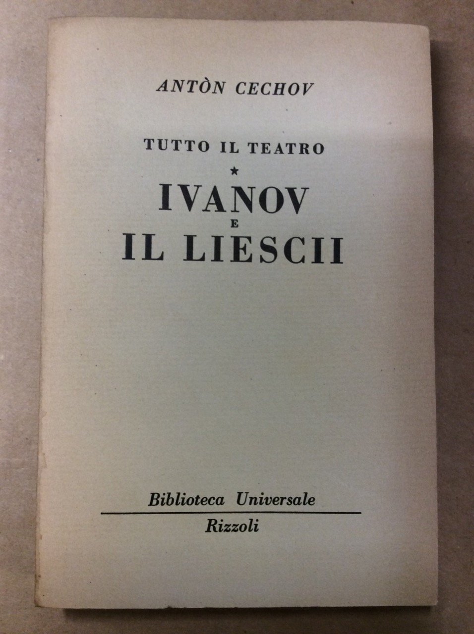 IVANOV - IL LIESCII.