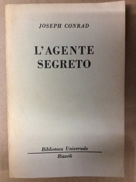 L'AGENTE SEGRETO: SEMPLICE STORIA.