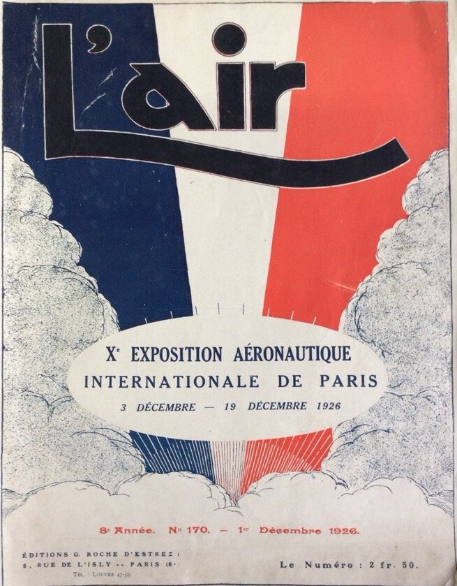 L'AIR. NUMERO 170. DECEMBRE 1926. X EXPOSITION AERONAUTIQUE INTERNAZIONALE DE … | Immagine principale