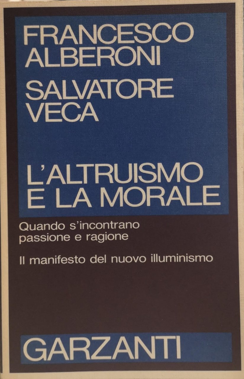 L'ALTRUISMO E LA MORALE.