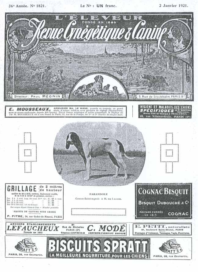 L'ELEVEUR - REVUE CYNEGETIQUE ET CANINE. 1921. - Gazette des …