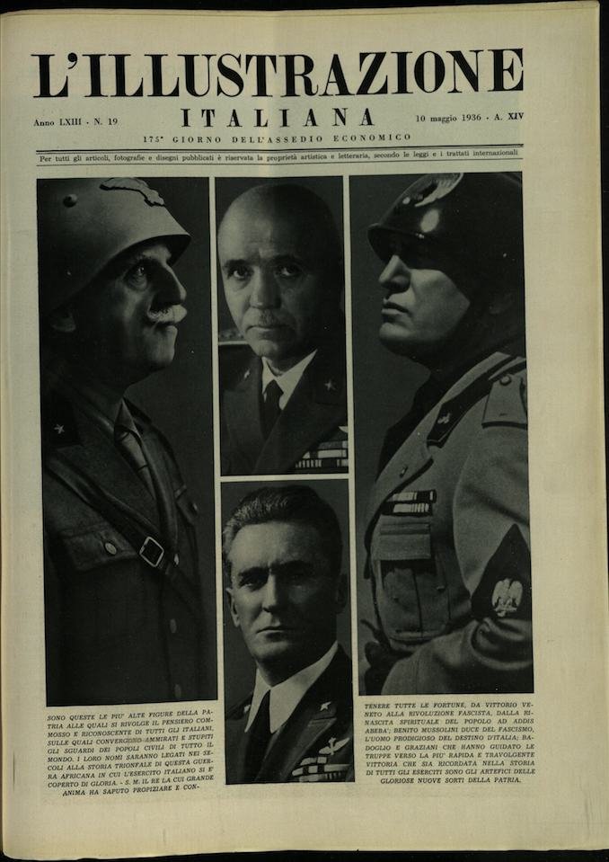 L'ILLUSTRAZIONE ITALIANA. 10 Maggio 1936. Anno 63 - N. 19. | Immagine principale