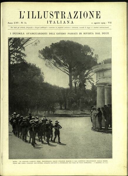 L'ILLUSTRAZIONE ITALIANA. 11 Agosto 1929. Anno 56 - N. 32.