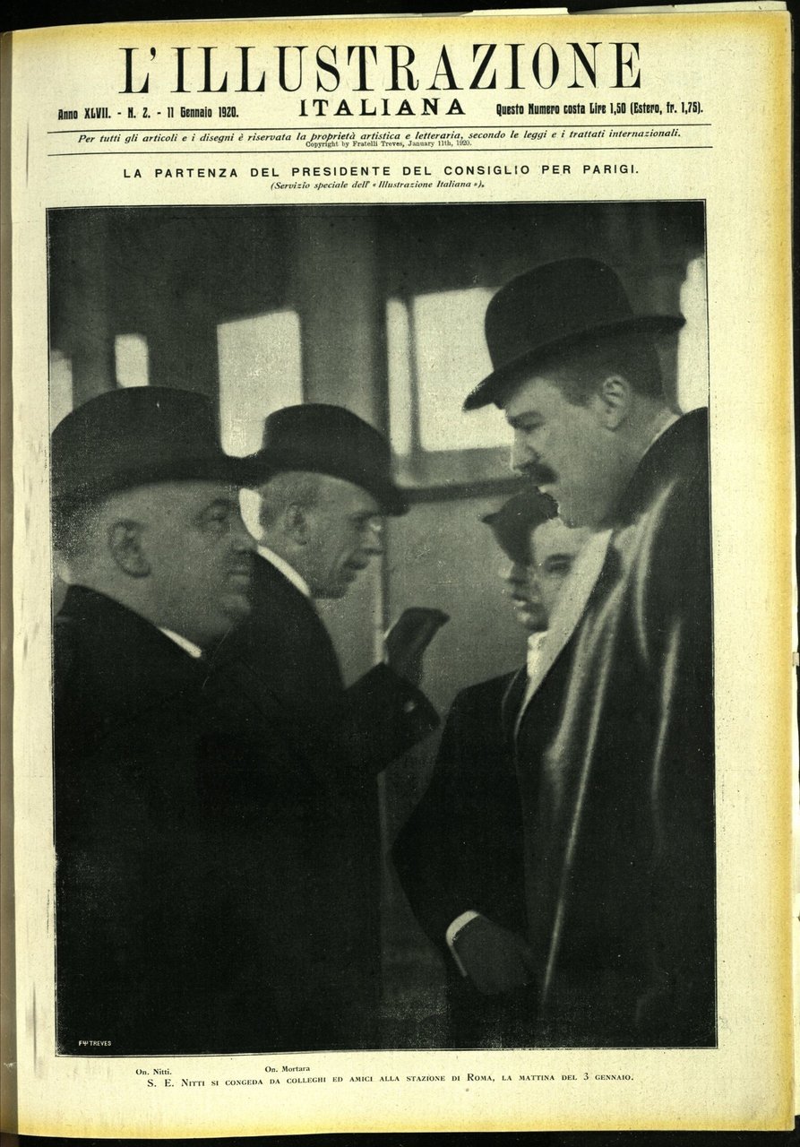 L'ILLUSTRAZIONE ITALIANA. 11 Gennaio 1920. Anno XLVII - N. 2. | Immagine principale