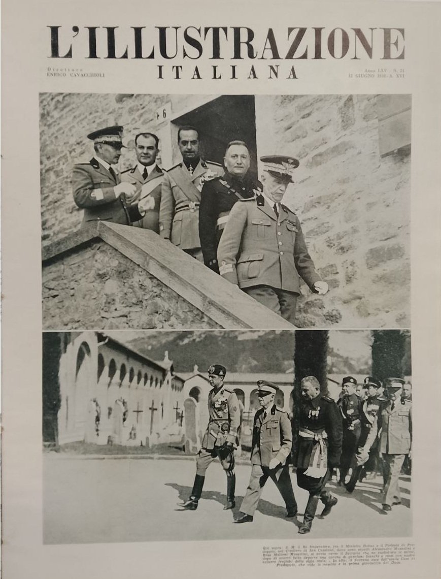 L'ILLUSTRAZIONE ITALIANA. 12 Giugno 1938. Anno 65 - N. 24. | Immagine principale