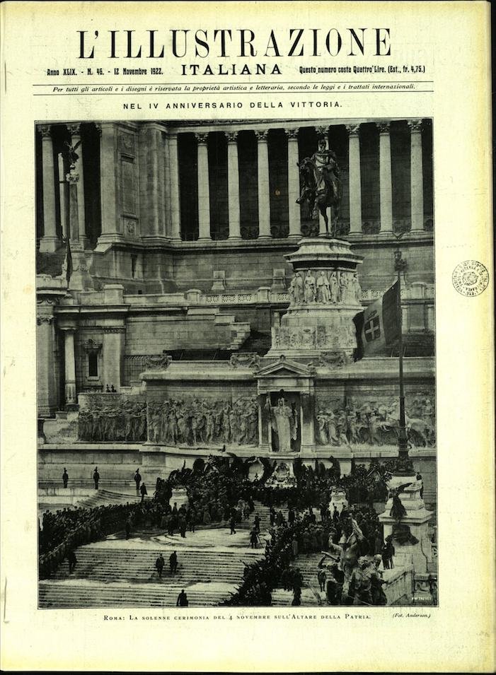 L'ILLUSTRAZIONE ITALIANA. 12 Novembre 1922. Anno XLIX - N. 46. | Immagine principale