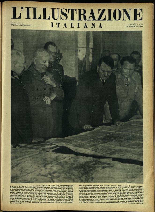 L'ILLUSTRAZIONE ITALIANA. 18 Aprile 1943. Anno 70 - N. 16. | Immagine principale