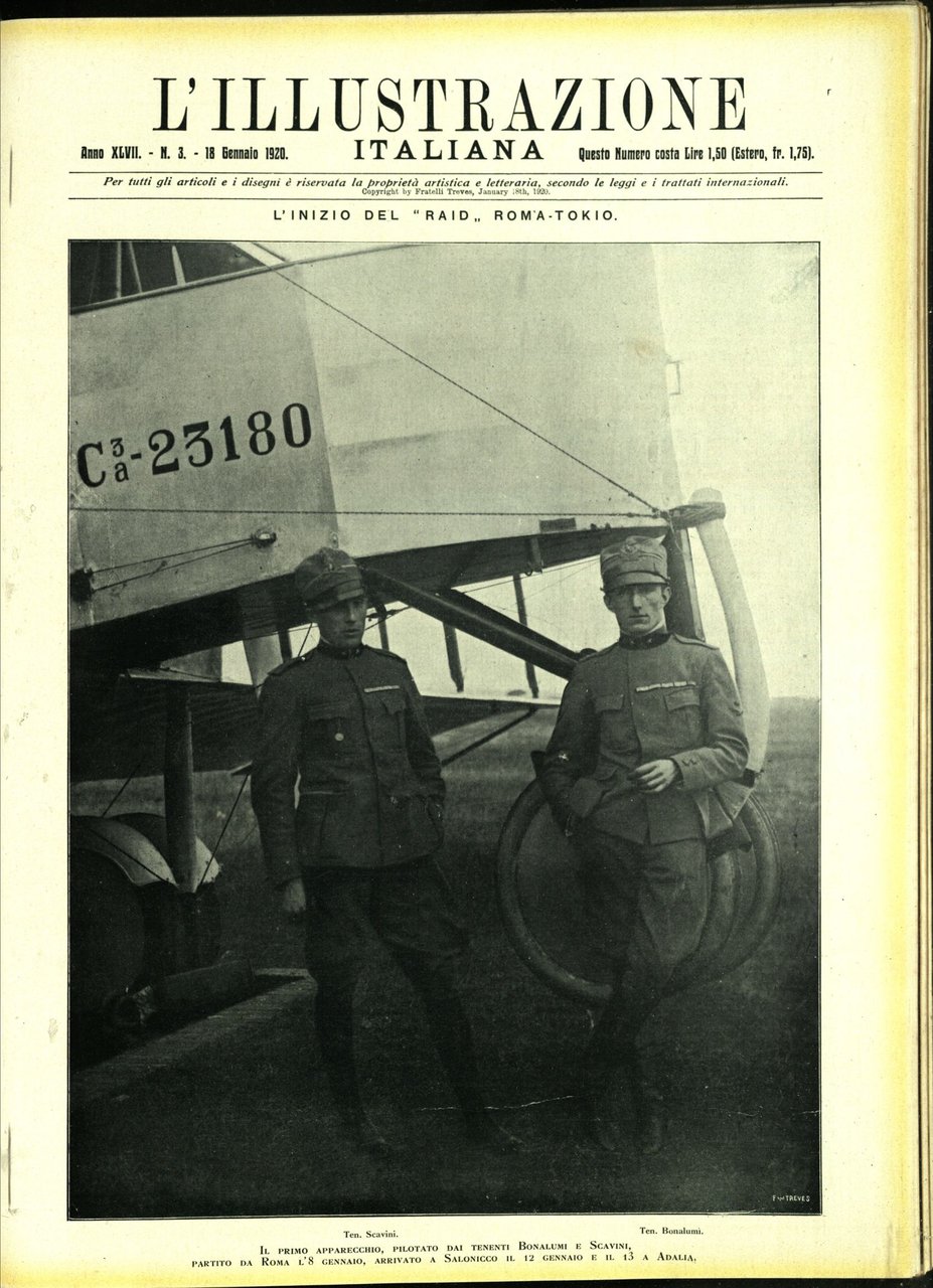 L'ILLUSTRAZIONE ITALIANA. 18 Gennaio 1920. Anno XLVII - N. 3. | Immagine principale