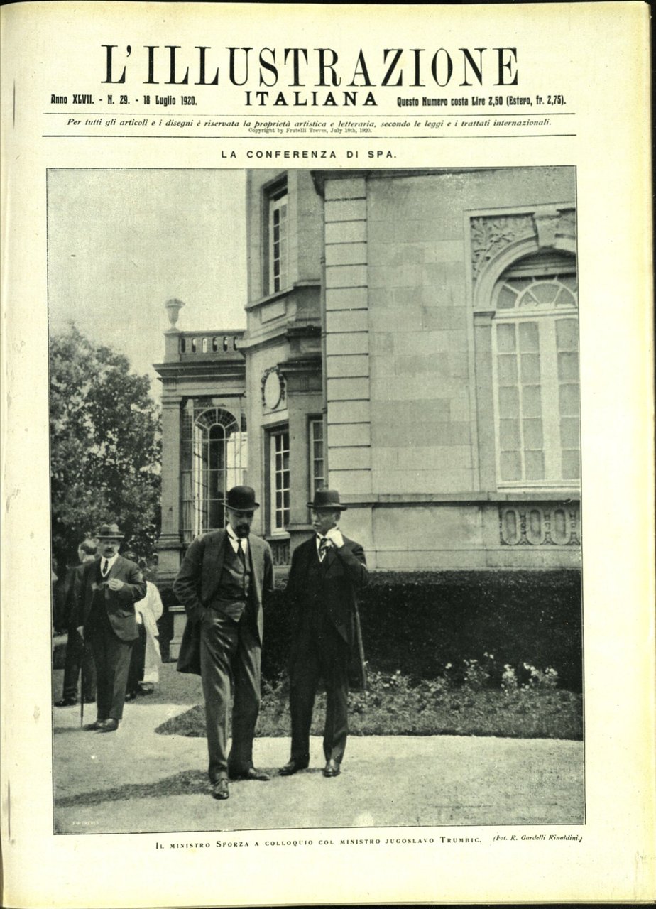 L'ILLUSTRAZIONE ITALIANA. 18 Luglio 1920. Anno XLVII - N. 29. | Immagine principale