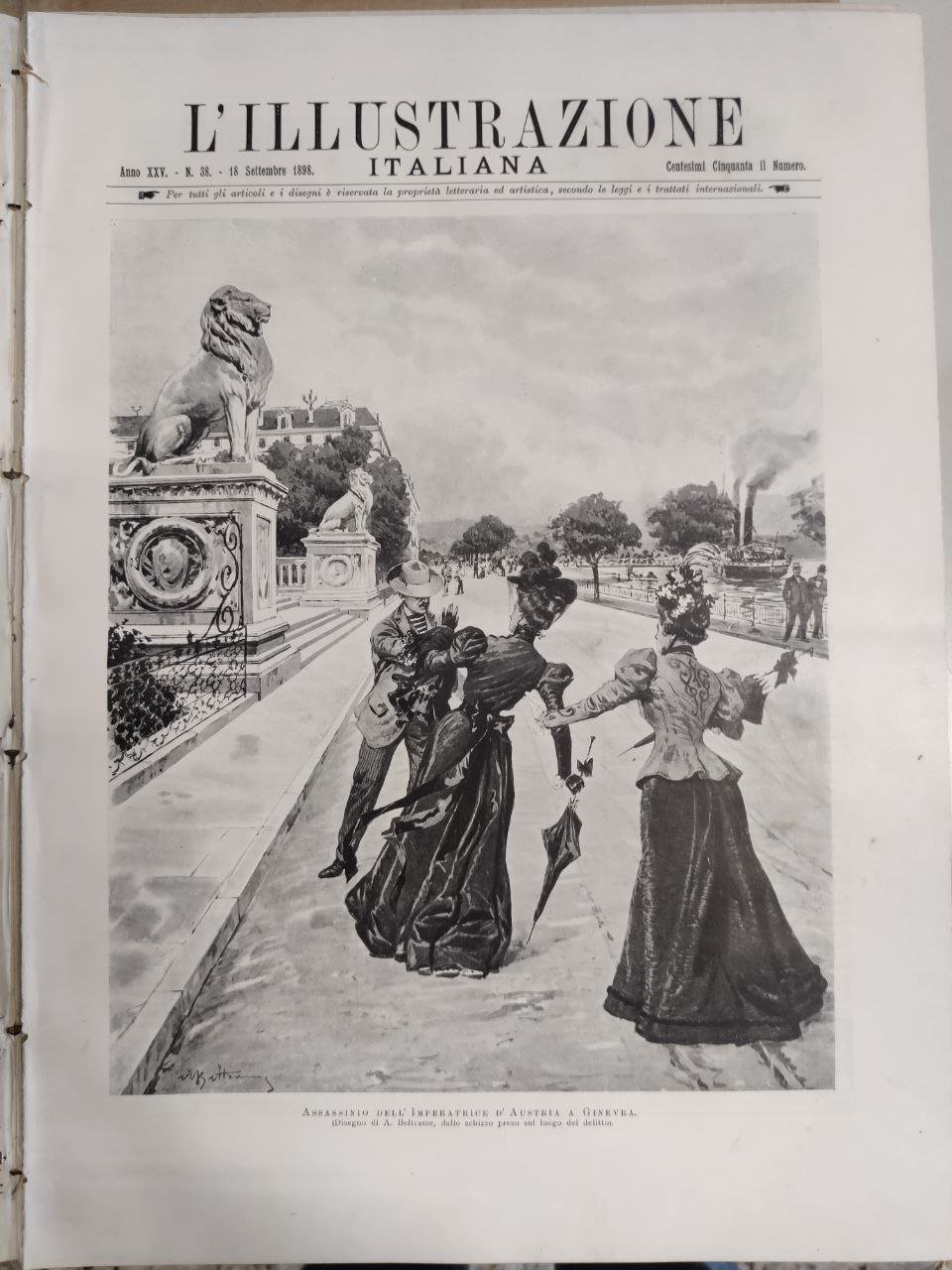 L'ILLUSTRAZIONE ITALIANA. 18 Settembre 1898. Anno XXV - N. 38. | Immagine principale