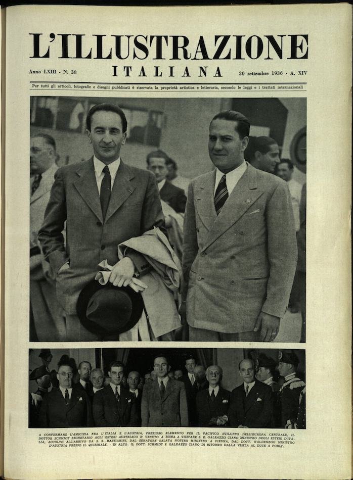 L'ILLUSTRAZIONE ITALIANA. 20 Settembre 1936. Anno 63 - N. 38. | Immagine principale