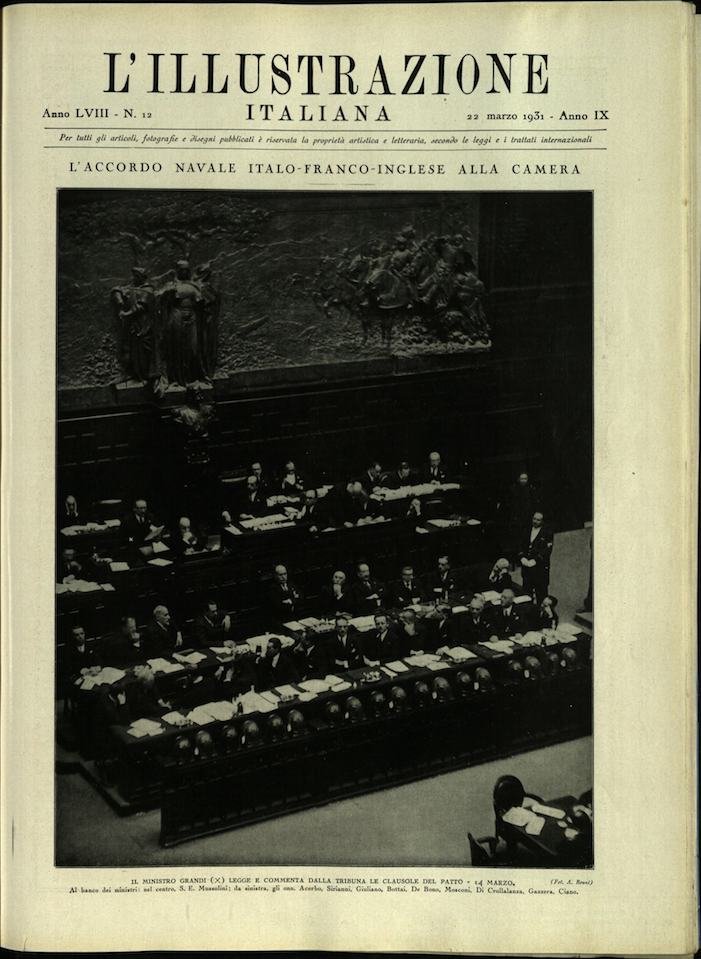L'ILLUSTRAZIONE ITALIANA. 22 Marzo 1931. Anno 58 - N. 12. | Immagine principale