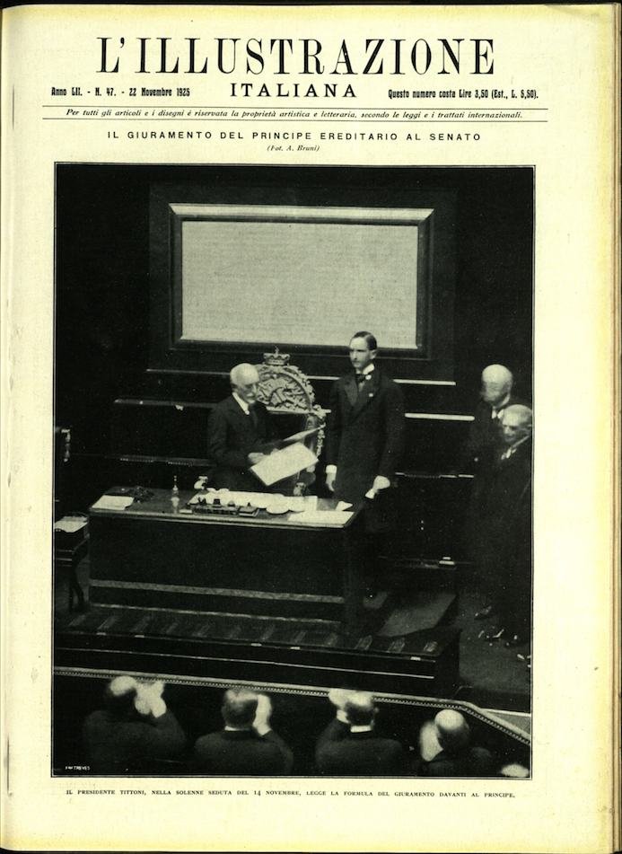 L'ILLUSTRAZIONE ITALIANA. 22 Novembre 1925 Anno LII - N. 47. | Immagine principale