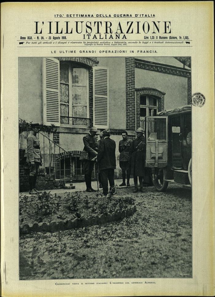 L'ILLUSTRAZIONE ITALIANA. 25 Agosto 1918. Anno XLV - N. 34. | Immagine principale