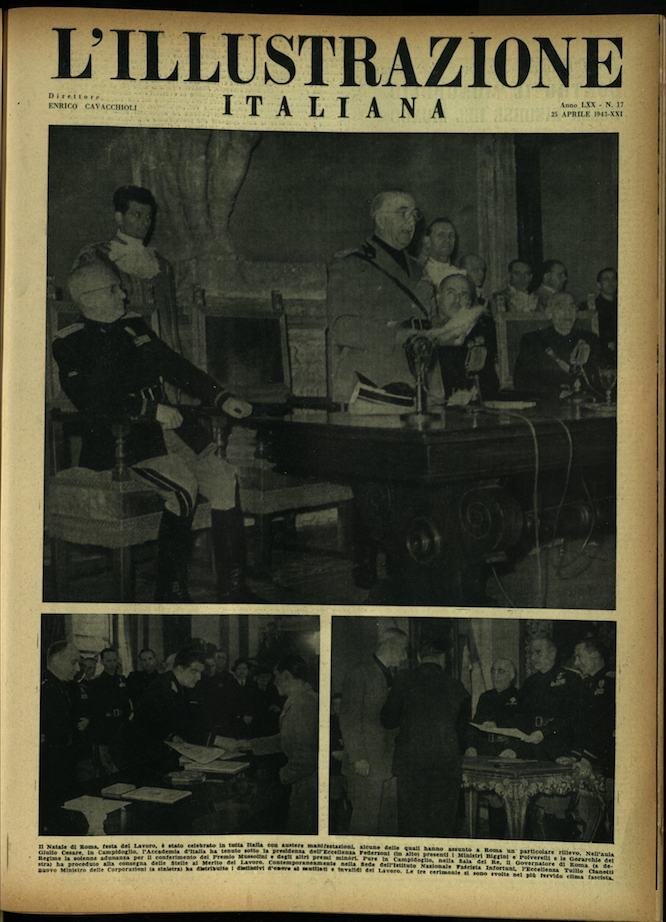 L'ILLUSTRAZIONE ITALIANA. 25 Aprile 1943. Anno 70 - N. 17. | Immagine principale