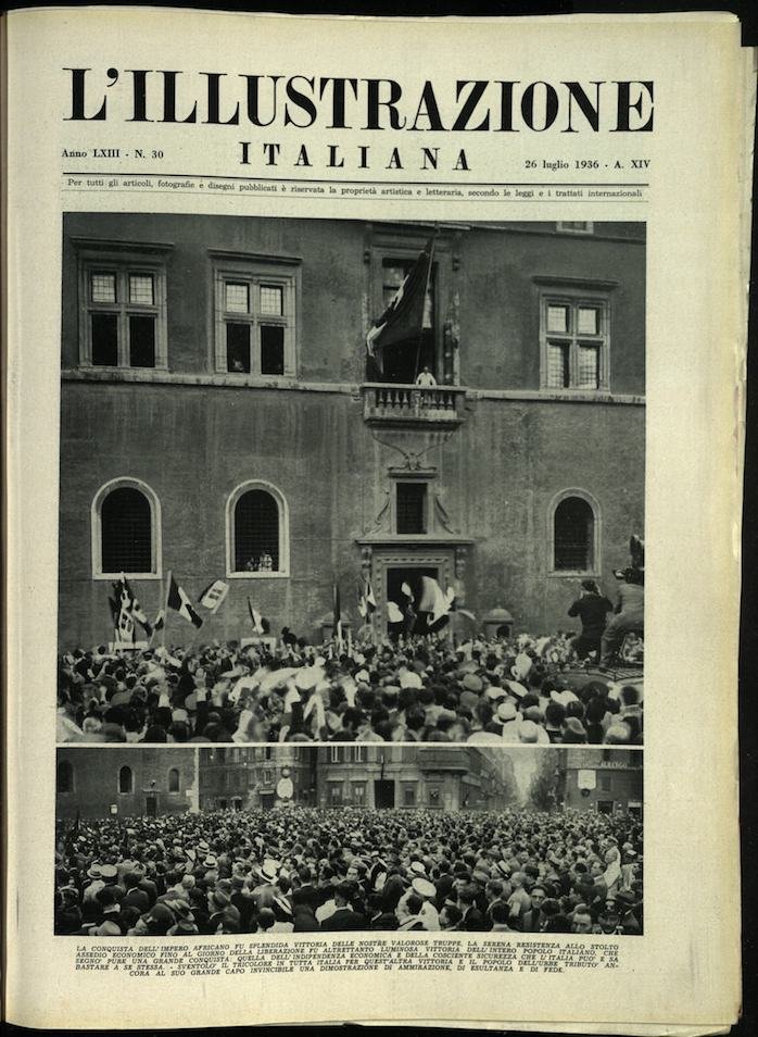 L'ILLUSTRAZIONE ITALIANA. 26 Luglio 1936. Anno 63 - N. 30. | Immagine principale