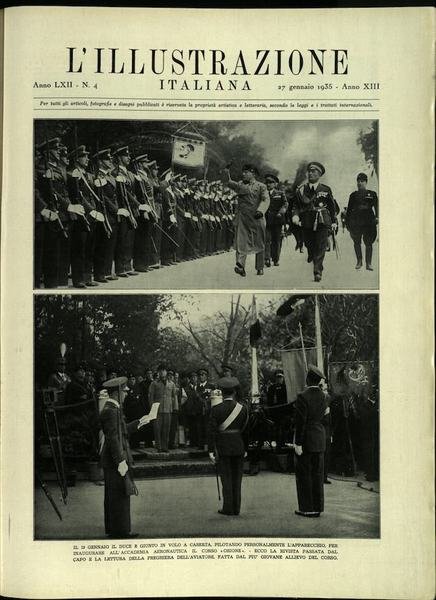 L'ILLUSTRAZIONE ITALIANA. 27 Gennaio 1935. Anno 62 - N. 4.