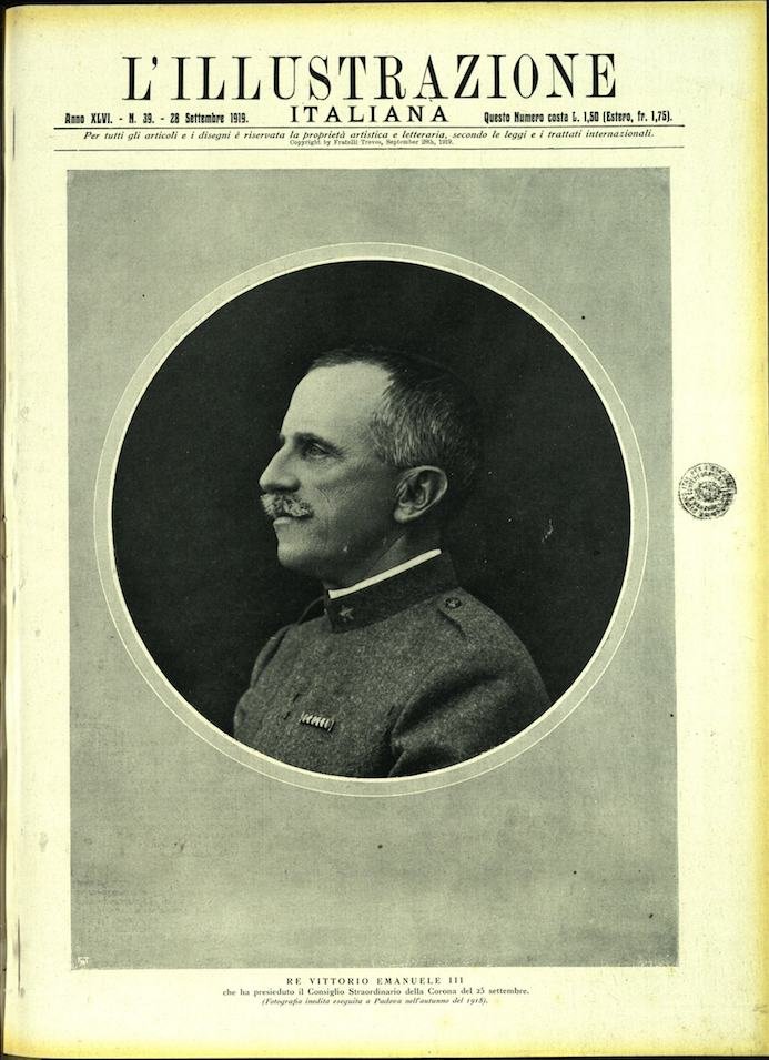 L'ILLUSTRAZIONE ITALIANA. 28 Settembre 1919. Anno XLVI - N. 39. | Immagine principale