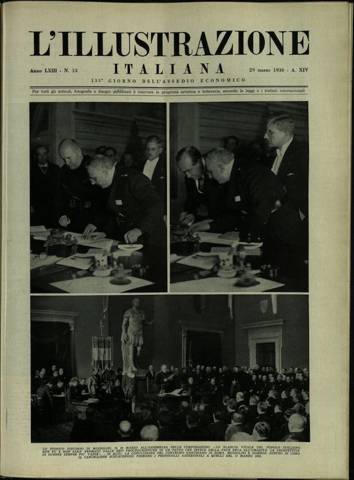 L'ILLUSTRAZIONE ITALIANA. 29 Marzo 1936. Anno 63 - N. 13. | Immagine principale