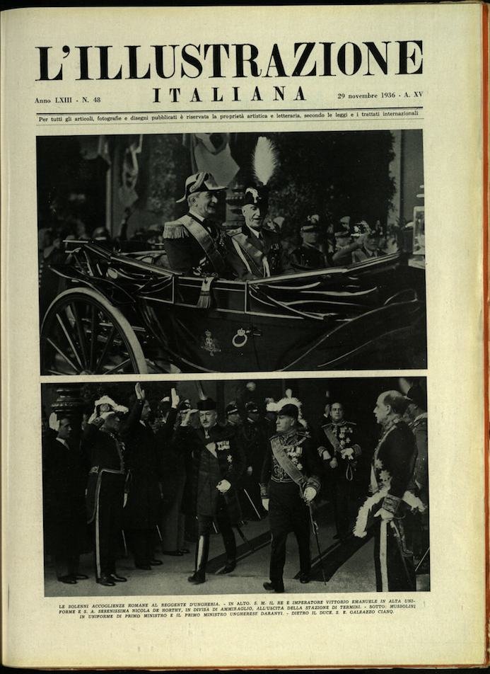 L'ILLUSTRAZIONE ITALIANA. 29 Novembre 1936. Anno 63 - N. 48. | Immagine principale