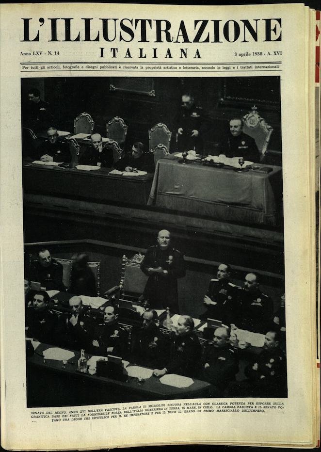 L'ILLUSTRAZIONE ITALIANA. 3 Aprile 1938. Anno 65 - N. 14. | Immagine principale