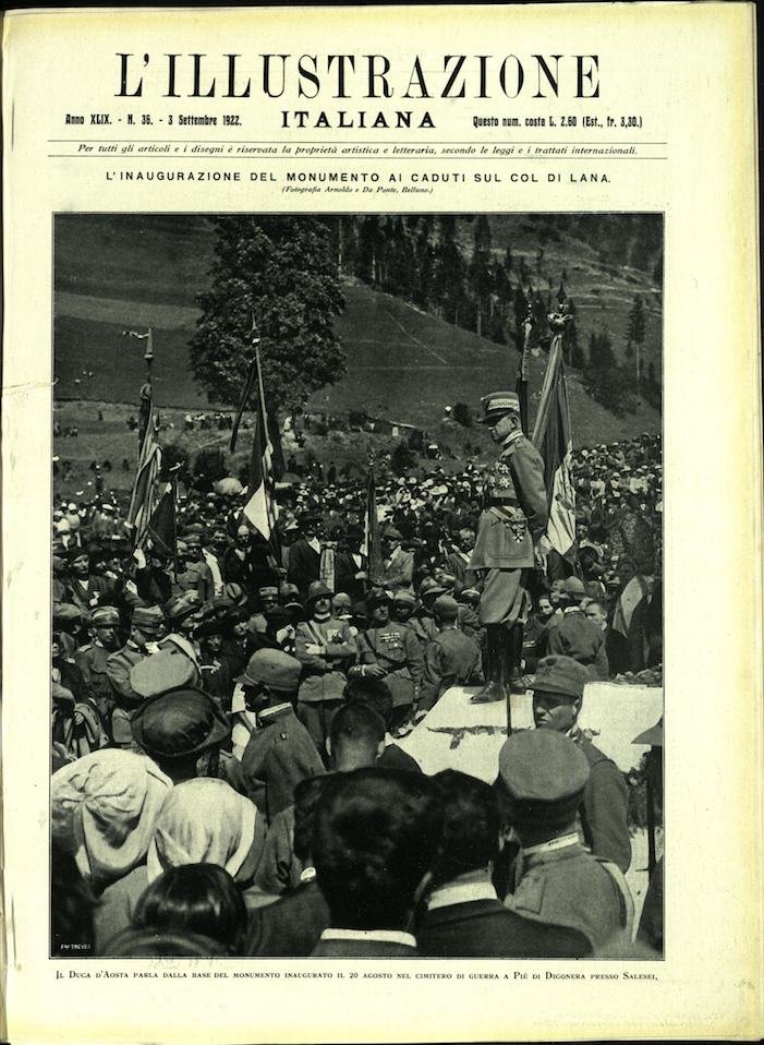 L'ILLUSTRAZIONE ITALIANA. 3 Settembre 1922. Anno XLIX - N. 36. | Immagine principale