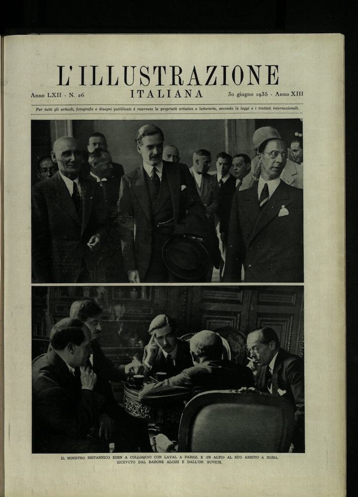 L'ILLUSTRAZIONE ITALIANA. 30 Giugno 1935. Anno 62 - N. 26. | Immagine principale