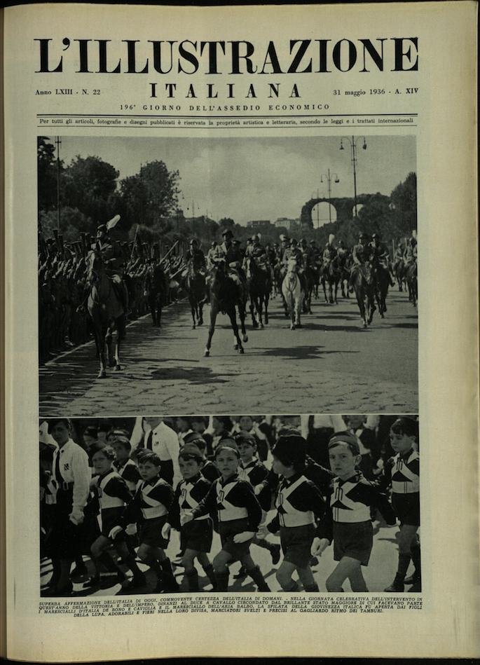 L'ILLUSTRAZIONE ITALIANA. 31 Maggio 1936. Anno 63 - N. 22. | Immagine principale