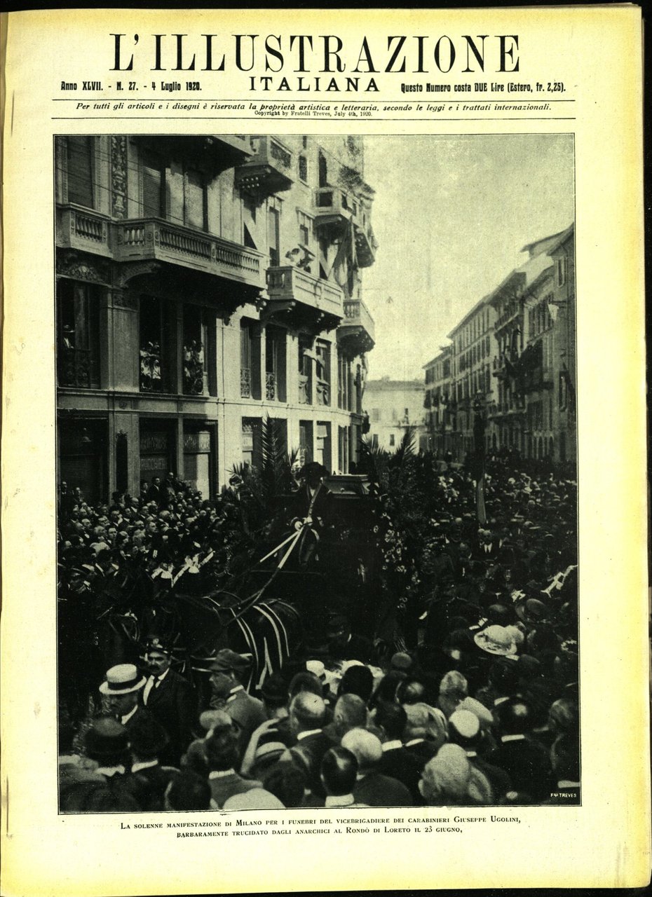 L'ILLUSTRAZIONE ITALIANA. 4 Luglio 1920. Anno XLVII - N. 27. | Immagine principale