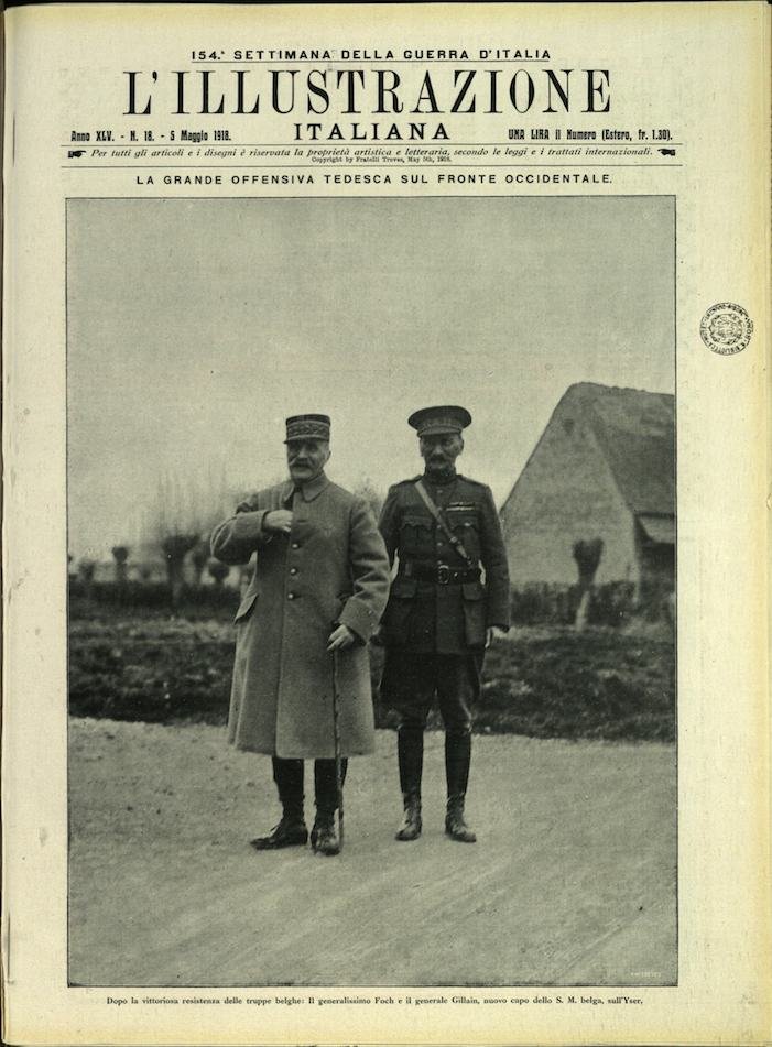 L'ILLUSTRAZIONE ITALIANA. 5 Maggio 1918. Anno XLV - N. 18. | Immagine principale