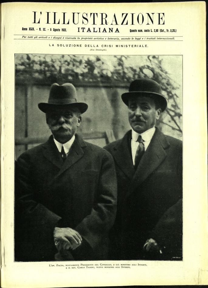 L'ILLUSTRAZIONE ITALIANA. 6 Agosto 1922. Anno XLIX - N. 32. | Immagine principale