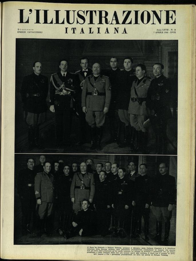 L'ILLUSTRAZIONE ITALIANA 7 Aprile 1940 Anno 67 - N. 14 | Immagine principale