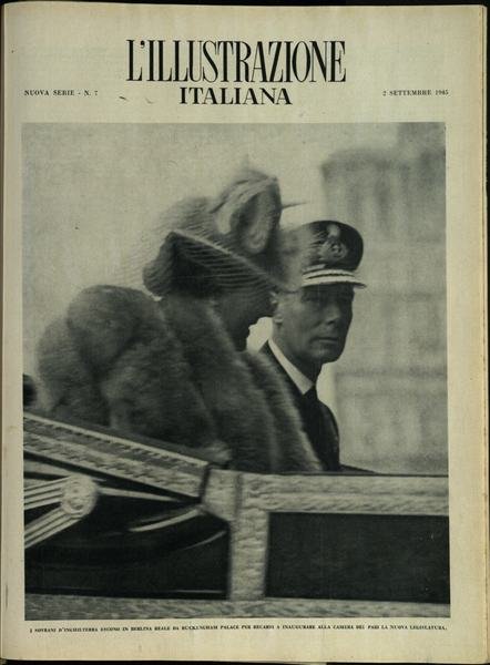 L'ILLUSTRAZIONE ITALIANA. Nuova Serie. 2 Settembre 1945. Anno 72 - …