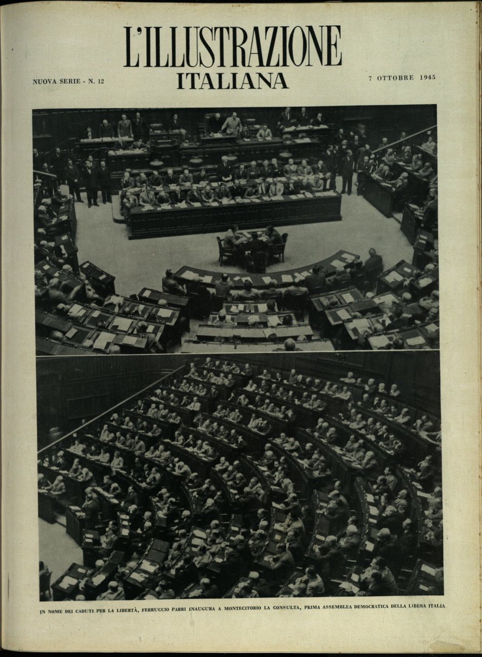 L'ILLUSTRAZIONE ITALIANA. Nuova Serie. 7 Ottobre 1945. Anno 72 - … | Immagine principale