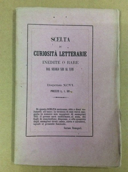 LA CONTENZIONE DI MONA COSTANZA E DI BIAGIO E TRE …