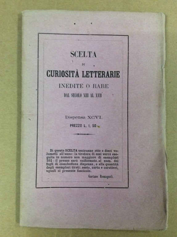 LA CONTENZIONE DI MONA COSTANZA E DI BIAGIO E TRE …