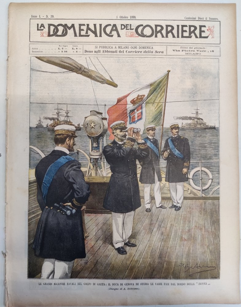 LA DOMENICA DEL CORRIERE 1 ottobre 1899 Anno I - … | Immagine principale