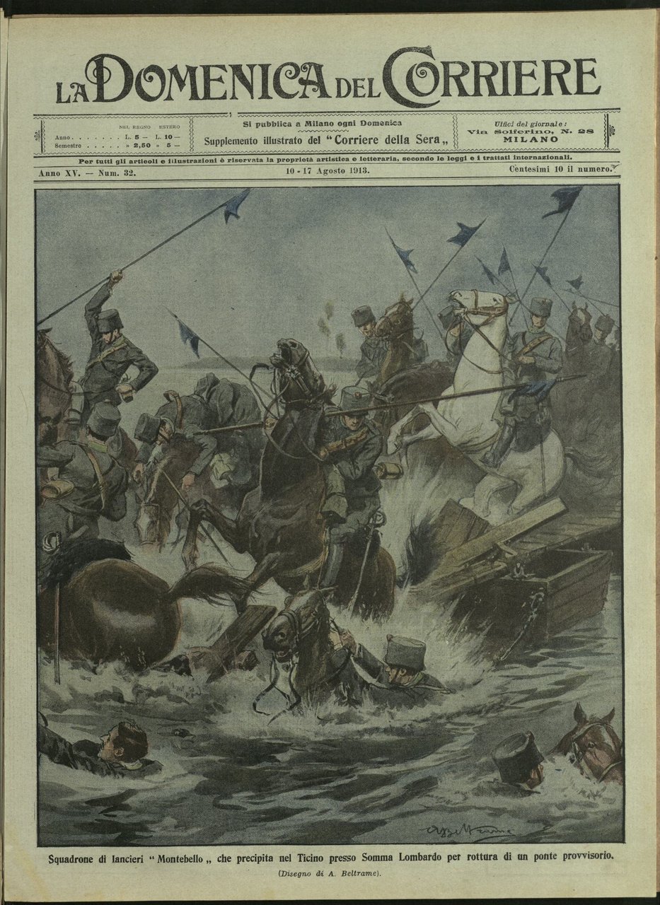 LA DOMENICA DEL CORRIERE. 10 - 17 Agosto 1913. Anno …
