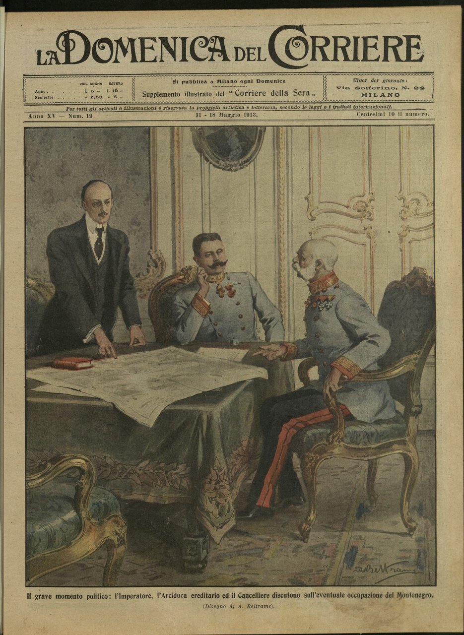LA DOMENICA DEL CORRIERE. 11 - 18 Maggio 1913. Anno …