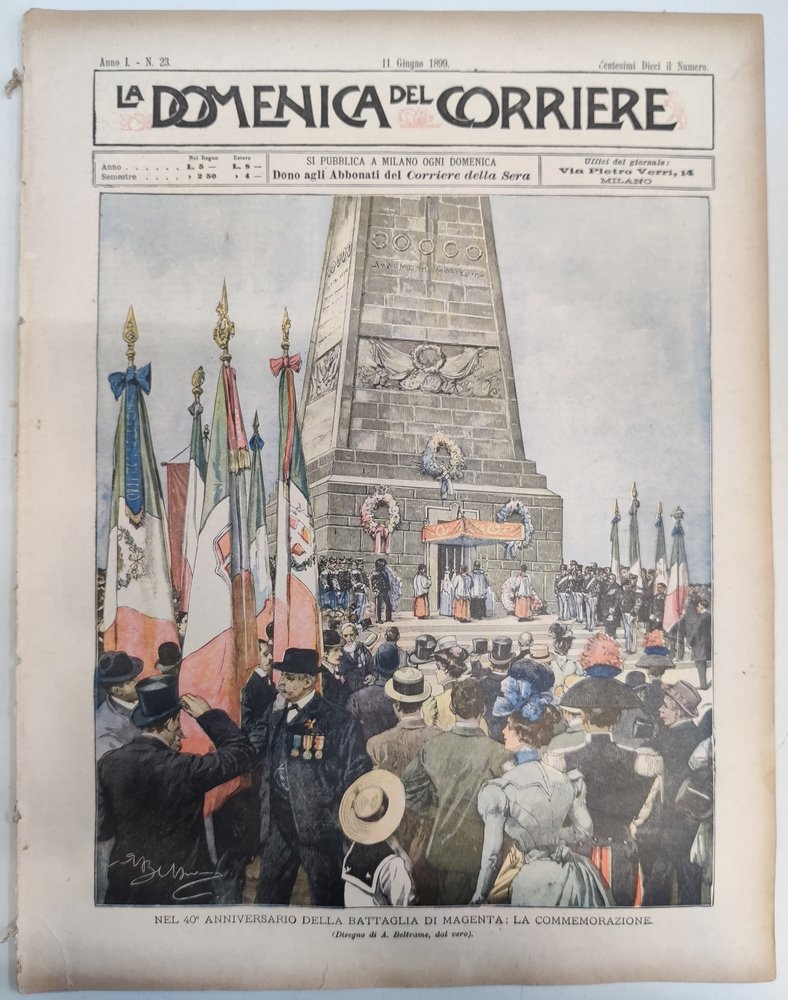 LA DOMENICA DEL CORRIERE 11 Giugno 1899 Anno I - … | Immagine principale