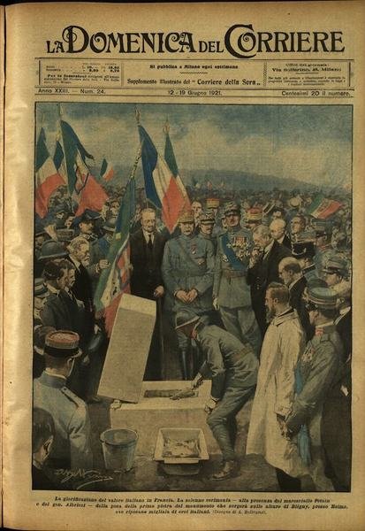 LA DOMENICA DEL CORRIERE. 12 - 19 giugno 1921. Anno …
